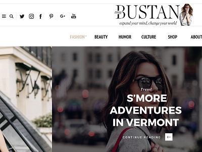 Bustan / The Ultimate Magazine & Blog Template blog blogger clean fashion feminine instagram lifestyle magazine post social story travel