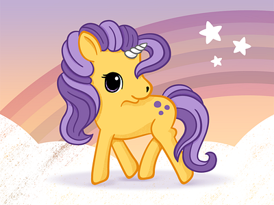 Dreamy Unicorn cartoon cute drawing illustration kawaii unicorn