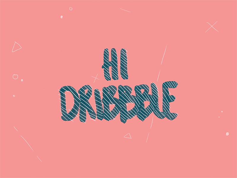 Hi Dribbble animation celanimation finally framebyframe hello motion motiondesign motiondesigner motiongraphic newbie newkidontheblog photoshop