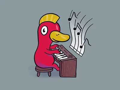 When playing it feels so good that I can Cuak it out! duck maryland music non stop piano