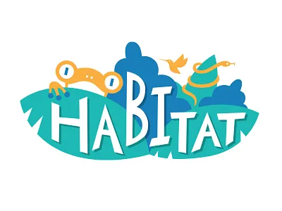 Habitat (unused) choco frutas costa rica frog icon illustration jungle logo nature non profit wildlife