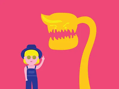 Fuck Trump creativemorningswithchinguz design flat illustration plants trump vector venus flytrap