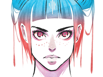 Watercolor Brush Test brush color illustration ink painting watercolor