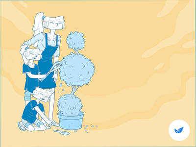 Dia das mães ContaAzul - 2017 contaazul daughter friendship gardening girl mother plant woman