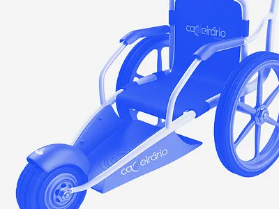 beach_wheel_chair 3d illustration