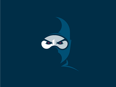 Ninja brand branding identity illustration logo marque negative space ninja