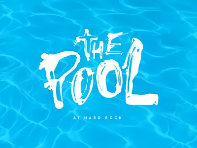 The Pool 2d hard rock hotel illustration ink logo paint party pool water weird