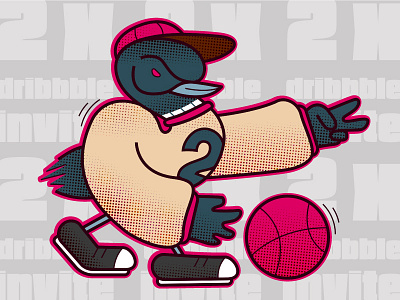 Invites! basketball dribbble invite loon