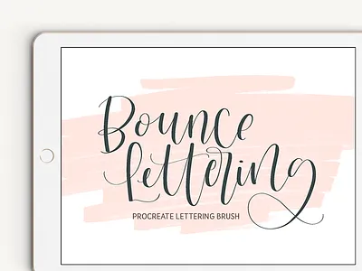 Bounce Lettering Procreate Brush bounce calligraphy bounce lettering hand lettering ipad lettering lettering modern calligraphy modern lettering procreate procreate brush