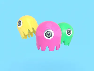 daily UI_63-Little monster 3ds 4d app c4d cinema clean design ios photo screen ui ux