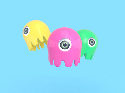 daily UI_63-Little monster 3ds 4d app c4d cinema clean design ios photo screen ui ux