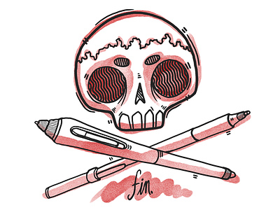 Behance Card illustration pen watercolor