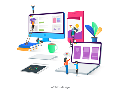 Perspective art colors design designdesk google googledesign gradient illustration