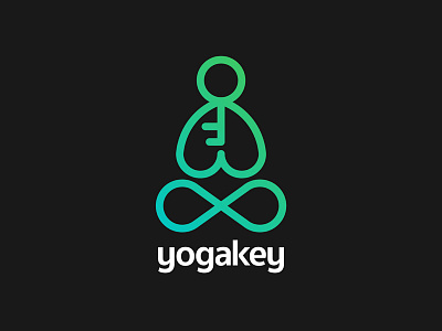 Yogakey logo for Yoga School logo school yoga