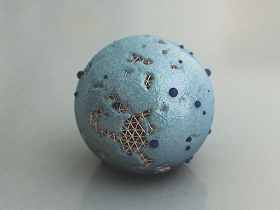Organic - 02 3d abstract c4d cinema4d cube model organic texture
