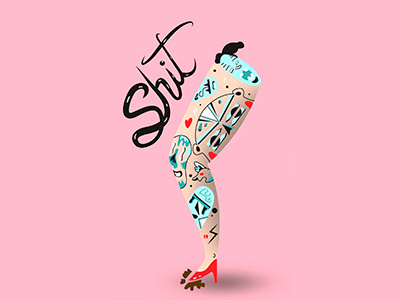 shit design draw fashion graphic illustration vector