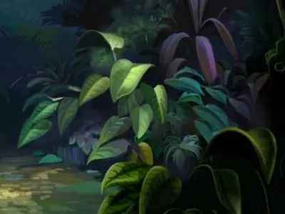 Digital Painting 2d background naturejungle
