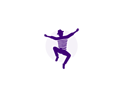 Stripe Bounce bounce contact everyday happy life logo man media social stripe
