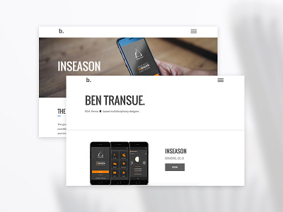 Personal Site Update case study minimal personal portfolio ui ux website