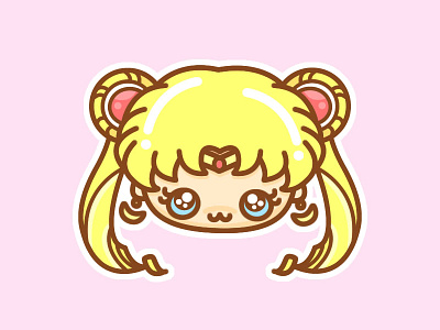 ❤ 90s Toy Sticker Project ❤ 90s chibi cute illustrator kawaii sailormoon sticker toy