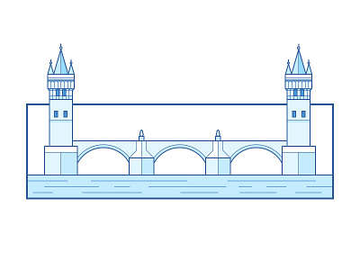 Charles Bridge - Prague architecture bridge charles bridge historic icon illustration landmark outline prague symbol water