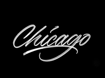 Chicago brush script brushpen calligraphy custom type hand lettering hand made type lettering script type typography