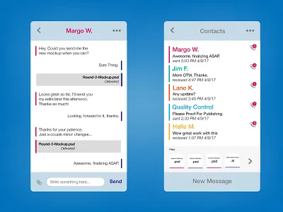 Daily UI Challenge 013 - Messaging App dailyui form interface design minimal mobile ui web
