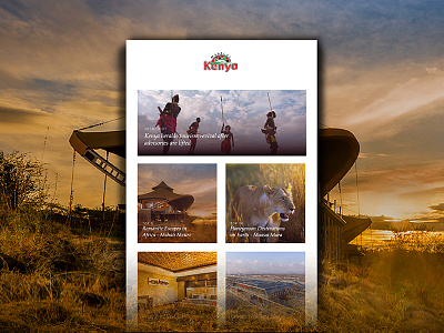 Email Newsletter Concept email html kenya newsletter typography