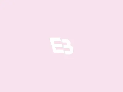 EB Mark brand branding clean custom e eb logo mark modern type