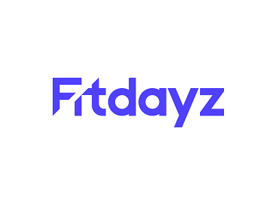 Fitdayz wordmark (WIP) brand branding identity clothing website selling cutting cut cutted dynamicity fit fitness sport motion speed dinamyc wordmark negative space