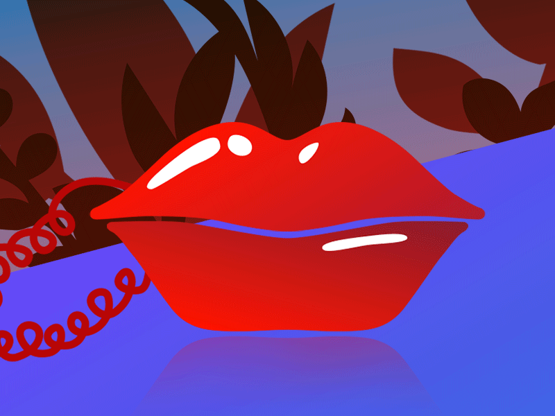 Call Me illustration lip phone vector