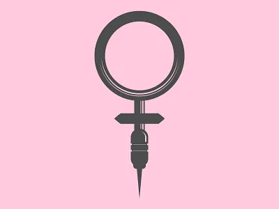 Female tattoo artist art artist branding deviant art gender icon mashup minimalist skin art tattoo tough vector