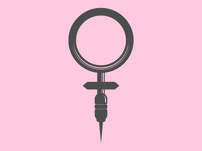 Female tattoo artist art artist branding deviant art gender icon mashup minimalist skin art tattoo tough vector