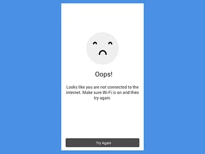 Error Screen Wireframe app connection error mobile ui ux wireframe