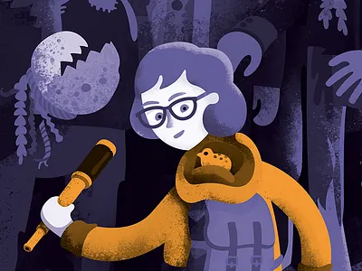 The Spectacled Siren detail art book character design drawing figure graphic design illustration