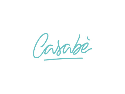 Casabè branding design font graphic handlettering handmade lettering logo type typo typography