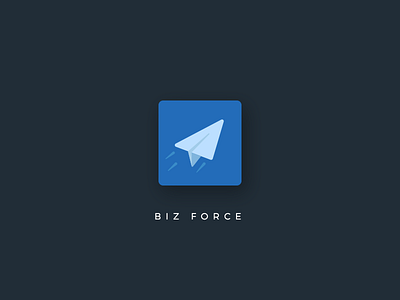 App Icon - Biz force app icon business icon paper plane sales