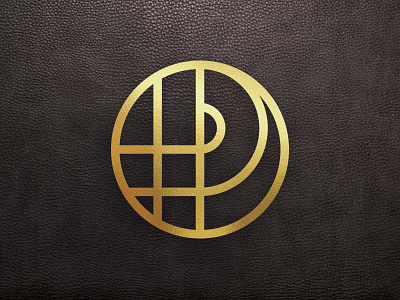 'Letter P' Logo WIP brand design gold icon letters logo monogram texture type typography uppercase wip