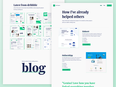 Rob Simpson Work Listing Page case study dribbble projects testimonial work