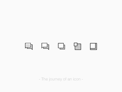 The journey of an icon evolution icon message