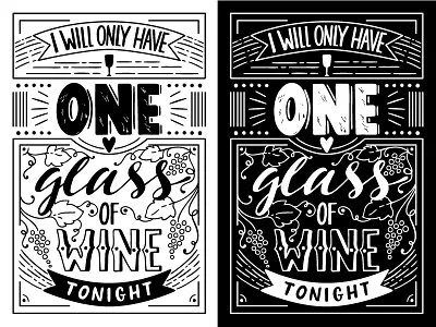 Tonight font lettering placard vine