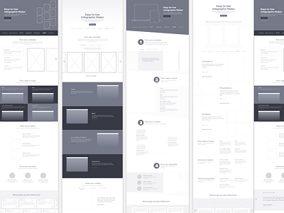 Website Wireframe grey reskin revamp website wireframe