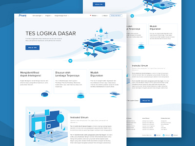 Logic Test Landing Page design karir landing page test ui