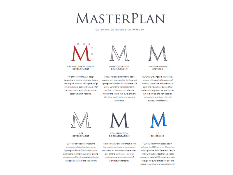 Masterplan Website Animations animation design gsap parpia shadrach svg webdesign website