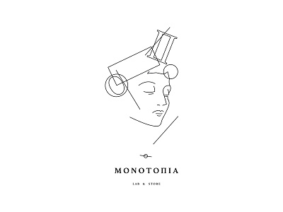 monotopia branding identity logo