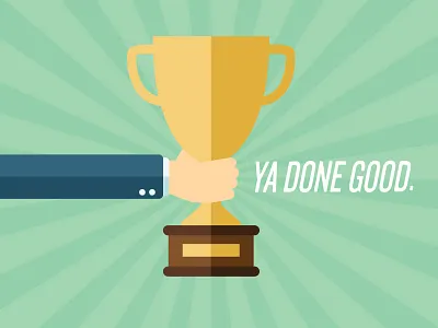 Congrats illustration trophy vector