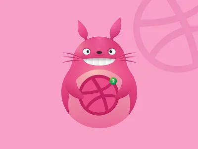 2 Dribbble Invites dribbble invite invites totoro