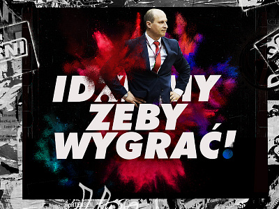 Czarni Słupsk No5 basketball coach game play playoff playoffs plk poster sport