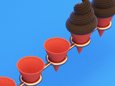 Icecream! 3d animation c4d design digital gif graphics motion