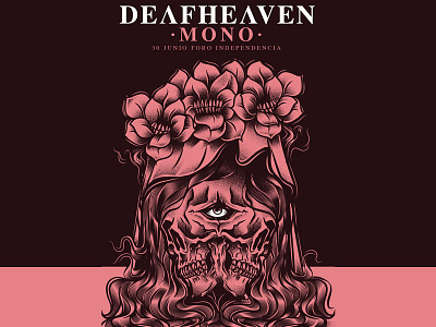 Deafheaven & Mono Guadalajara, México cartoon character culture design gore illustration pop skull vector